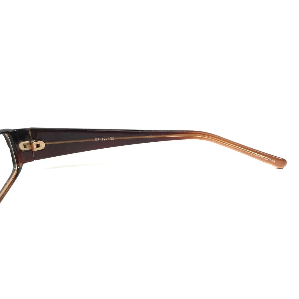 Parade Eyeglasses Frames 1705 Brown Fade Rectangle Full Rim 53-17-135